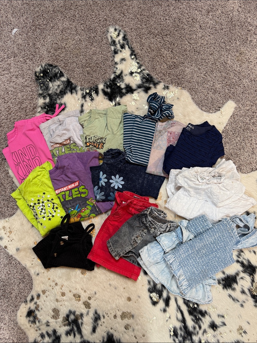 Assorted summer clothing
